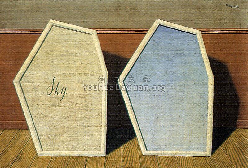 布满窗帘的宫殿 - 雷内·马格里特